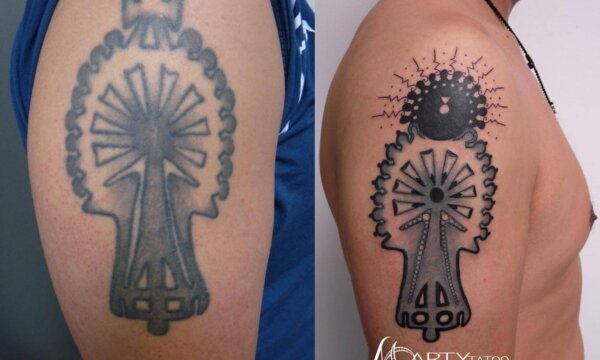 tatouage définitif, tatouage, ré-interprétation, cover tatoo, tatouage cover , ancien tatouage, permanent tatoo