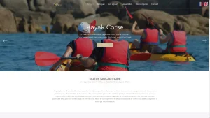 les séjours proposés sur le site web de kayak-corse